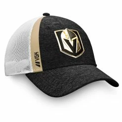 VEGAS GOLDEN KNIGHTS FANATICS MEN'S AUTHENTIC PRO LOCKER ROOM STRUCTURED ADJUSTABLE MESH HAT -Atlantic Division Shop 200783 3