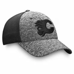 CALGARY FLAMES FANATICS MEN'S AUTHENTIC PRO BLACK ICE TRAVEL STRETCH MESH HAT -Atlantic Division Shop 200814 3