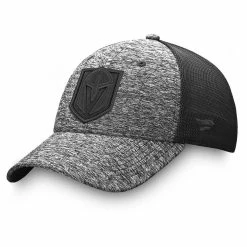 VEGAS GOLDEN KNIGHTS FANATICS MEN'S AUTHENTIC PRO BLACK ICE TRAVEL STRETCH MESH HAT