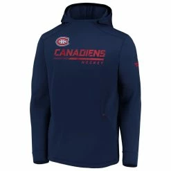 MONTREAL CANADIENS FANATICS MEN'S AUTHENTIC PRO LOCKER ROOM PO HOODIE
