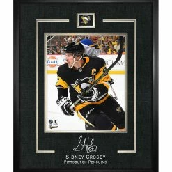 FRAMEWORTH SIDNEY CROSBY PITTSBURGH PENGUINS FRAMED REPLICA SIGNATURE - 16X20