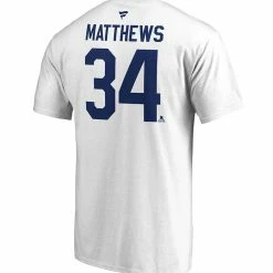 AUSTON MATTHEWS TORONTO MAPLE LEAFS FANATICS MEN'S NAME AND NUMBER T SHIRT