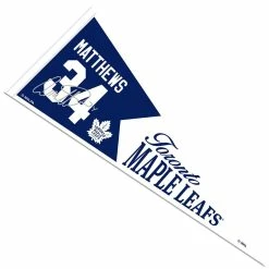 Mustang AUSTON MATTHEWS TORONTO MAPLE LEAFS PLAYER PENNANT