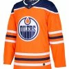 ADIDAS AUTHENTIC PRO EDMONTON OILERS ORANGE HOME JERSEY