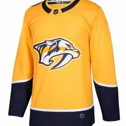 ADIDAS AUTHENTIC PRO NASHVILLE PREDATORS YELLOW HOME JERSEY