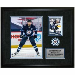 FRAMEWORTH BLAKE WHEELER WINNIPEG JETS FRAMED PHOTOCARD PRINT