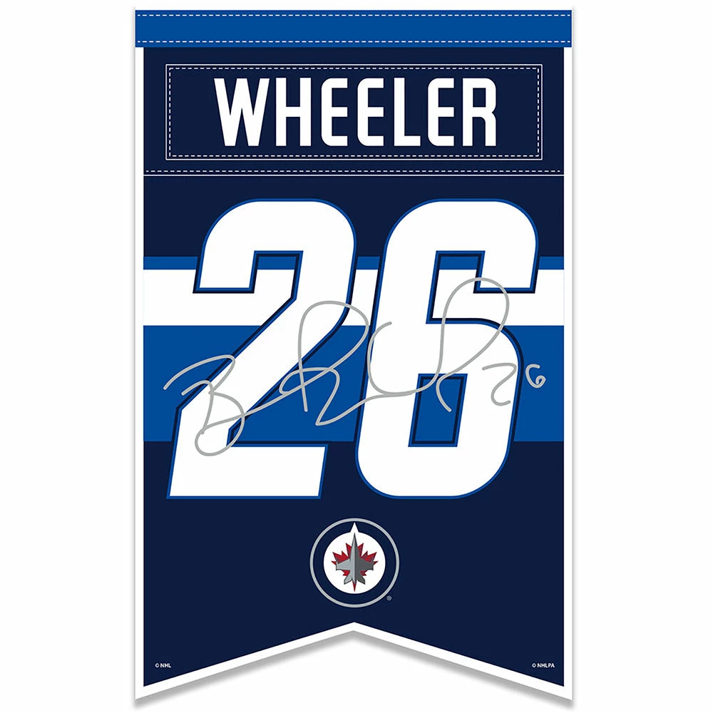 Mustang BLAKE WHEELER WINNIPEG JETS PLAYER BANNER 1 Mustang BLAKE WHEELER WINNIPEG JETS PLAYER BANNER