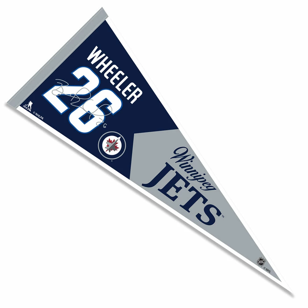 Mustang BLAKE WHEELER WINNIPEG JETS PLAYER PENNANT 1 Mustang BLAKE WHEELER WINNIPEG JETS PLAYER PENNANT