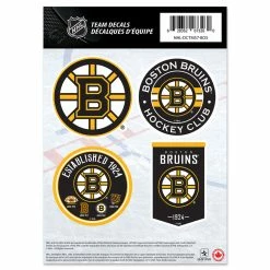 Mustang BOSTON BRUINS 5" X 7" MINI DECAL SET