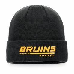 BOSTON BRUINS FANATICS MEN'S AUTHENTIC PRO LOCKER ROOM CUFF BEANIE TOQUE