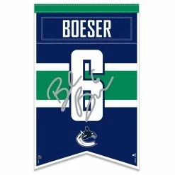 Mustang BROCK BOESER VANCOUVER CANUCKS PLAYER BANNER