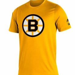BOSTON BRUINS ADIDAS ADULT REVERSE RETRO AMPLIFIER T SHIRT