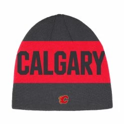 CALGARY FLAMES ADIDAS MEN'S CITY ABOVE BEANIE TOQUE