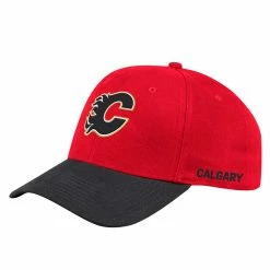 CALGARY FLAMES ADIDAS MEN'S STRUCTURED FLEX LEFT CITY HAT