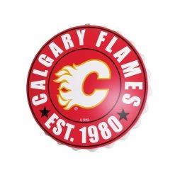 KDI CALGARY FLAMES BOTTLE CAP WALL LOGO