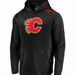 CALGARY FLAMES FANATICS MEN'S RINKSIDE SYNTH PULLOVER HOODIE