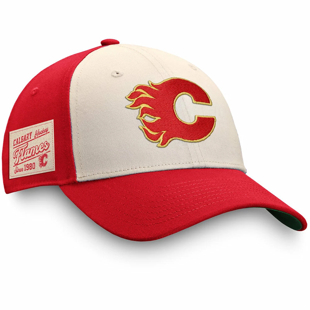 CALGARY FLAMES FANATICS MEN'S TRUE CLASSICS STRUCTURED ADJUSTABLE SNAPBACK HAT 3 CALGARY FLAMES FANATICS MEN'S TRUE CLASSICS STRUCTURED ADJUSTABLE SNAPBACK HAT - Image 3
