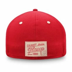 CALGARY FLAMES FANATICS MEN'S TRUE CLASSICS STRUCTURED STRETCH FLEX HAT -Atlantic Division Shop CALGARY FLAMES FANATICS MEN S TRUE CLASSICS STRUCTURED STRETCH FLEX HAT BACK