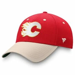 CALGARY FLAMES FANATICS MEN'S TRUE CLASSICS STRUCTURED STRETCH FLEX HAT