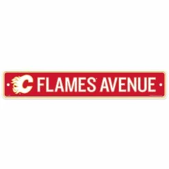 Mustang CALGARY FLAMES STREET SIGN 4X23