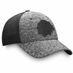 CHICAGO BLACKHAWKS FANATICS MEN'S AUTHENTIC PRO BLACK ICE TRAVEL STRETCH MESH HAT -Atlantic Division Shop CHICAGO BLACKHAWKS FANATICS MEN S AP BLACK ICE TRAVEL STRETCH MESH HAT RIGHT