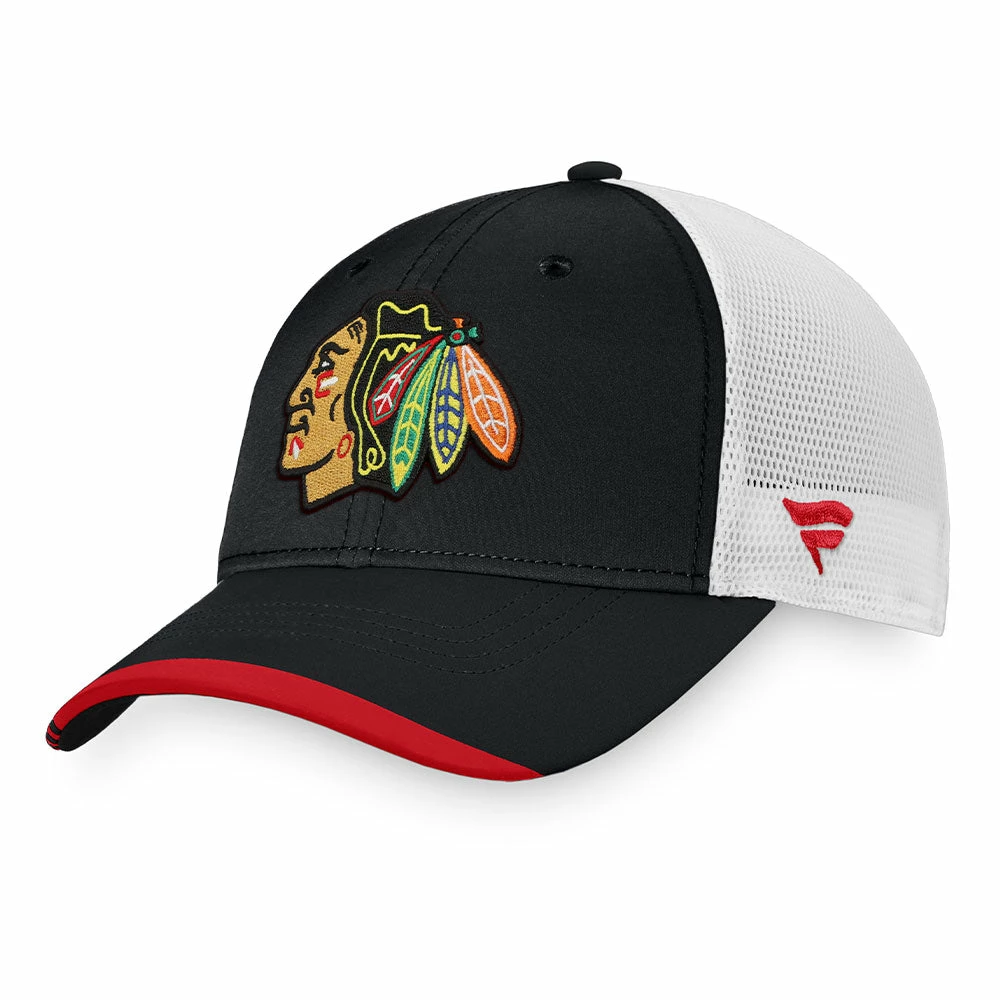CHICAGO BLACKHAWKS FANATICS MEN'S AUTHENTIC PRO LOCKER ROOM ALTERNATE LOGO ADJUSTABLE MESH HAT 1 CHICAGO BLACKHAWKS FANATICS MEN'S AUTHENTIC PRO LOCKER ROOM ALTERNATE LOGO ADJUSTABLE MESH HAT
