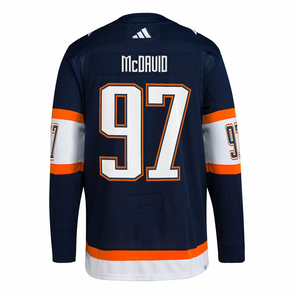 CONNOR MCDAVID EDMONTON OILERS ADIDAS ADIZERO PRIMEGREEN AUTHENTIC REVERSE RETRO 2.0 JERSEY 1 CONNOR MCDAVID EDMONTON OILERS ADIDAS ADIZERO PRIMEGREEN AUTHENTIC REVERSE RETRO 2.0 JERSEY