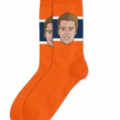 Grosnor CONNOR MCDAVID EDMONTON OILERS SOCKEY HALL OF FAME SOCKS