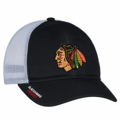 CHICAGO BLACKHAWKS ADIDAS MESHBACK SLOUCH FLEX HAT