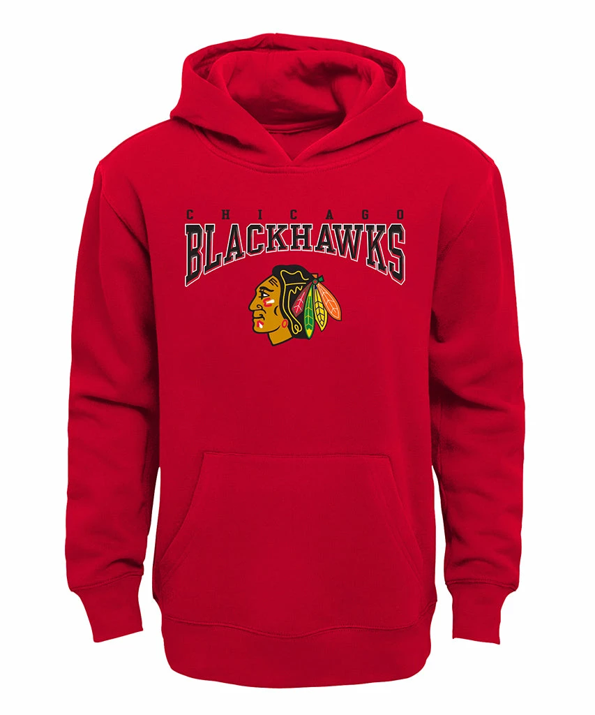 Outer Stuff CHICAGO BLACKHAWKS KID'S FADEOUT HOODIE 1 Outer Stuff CHICAGO BLACKHAWKS KID'S FADEOUT HOODIE
