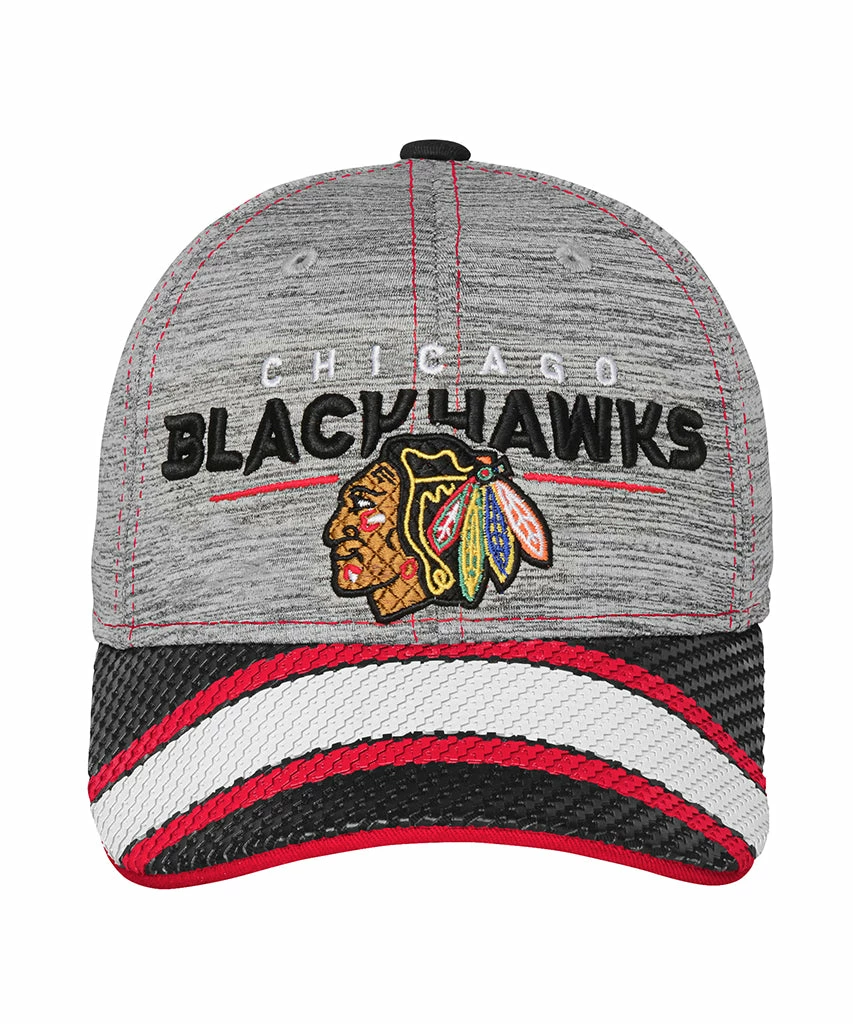 Outer Stuff CHICAGO BLACKHAWKS KID'S SECOND SEASON PLAYER CAP 1 Outer Stuff CHICAGO BLACKHAWKS KID'S SECOND SEASON PLAYER CAP