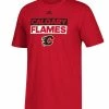 CALGARY FLAMES ADIDAS MEN'S ADI BOX T SHIRT