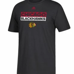 CHICAGO BLACKHAWKS ADIDAS MEN'S ADI BOX T SHIRT