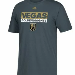 VEGAS GOLDEN KNIGHTS ADIDAS MEN'S ADI BOX T SHIRT