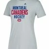 MONTREAL CANADIENS ADIDAS WOMEN'S LINED MIDDLE TEAM T SHIRT