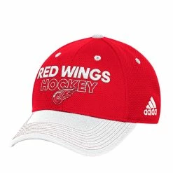 DETROIT RED WINGS ADIDAS SR LOCKER ROOM STRUCTURED FLEX HAT