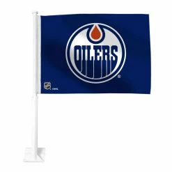 Mustang EDMONTON OILERS 11"X15" CAR FLAG