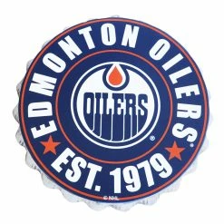 KDI EDMONTON OILERS BOTTLE CAP WALL LOGO