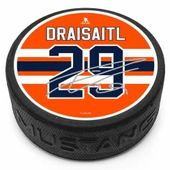 Mustang EDMONTON OILERS LEON DRAISAITL PUCK NHLPA COLLECTION