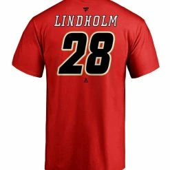 ELIAS LINDHOLM CALGARY FLAMES FANATICS MEN'S NAME & NUMBER T SHIRT