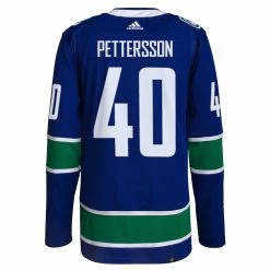 ELIAS PETTERSSON VANCOUVER CANUCKS ADIDAS ADIZERO PRIMEGREEN AUTHENTIC BLUE HOME JERSEY