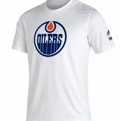 EDMONTON OILERS ADIDAS ADULT REVERSE RETRO AMPLIFIER T SHIRT