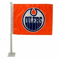The Sports Vault EDMONTON OILERS CAR FLAG