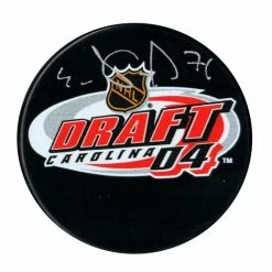 EVGENI MALKIN PITTSBURGH PENGUINS FRAMEWORTH AUTHENTIC SIGNED NHL DRAFT HOCKEY PUCK