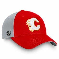 FANATICS CALGARY FLAMES 2022 PLAYOFF PARTICIPANT HAT -Atlantic Division Shop FANATICS CALGARY FLAMES 2022 PLAYOFF PARTICIPANT HAT TWO