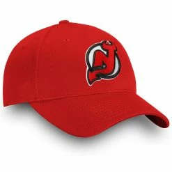 FANATICS NEW JERSEY DEVILS PRIMARY LOGO SNAPBACK HAT -Atlantic Division Shop FANATICS NEW JERSEY DEVILS PRIMARY LOGO SNAPBACK HAT SIDE