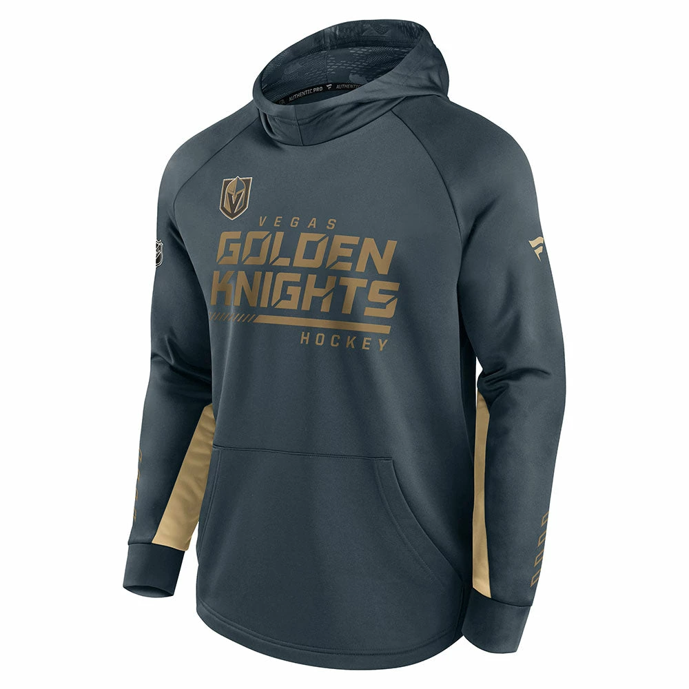 VEGAS GOLDEN KNIGHTS FANATICS MEN'S AUTHENTIC PRO LOCKER ROOM PULLOVER HOODIE 1 VEGAS GOLDEN KNIGHTS FANATICS MEN'S AUTHENTIC PRO LOCKER ROOM PULLOVER HOODIE