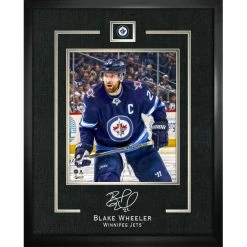 FRAMEWORTH BLAKE WHEELER WINNIPEG JETS FRAMED REPLICA SIGNATURE - 16X20