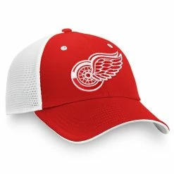 FANATICS DETROIT RED WINGS MEN'S PRIMARY LOGO HAT -Atlantic Division Shop Fanatics Detroit Red Wings Primary Logo Hat Right
