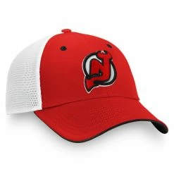 FANATICS NEW JERSEY DEVILS MEN'S PRIMARY LOGO HAT 6 FANATICS NEW JERSEY DEVILS MEN'S PRIMARY LOGO HAT -Atlantic Division Shop Fanatics New Jersey Devils Primary Logo Hat Right